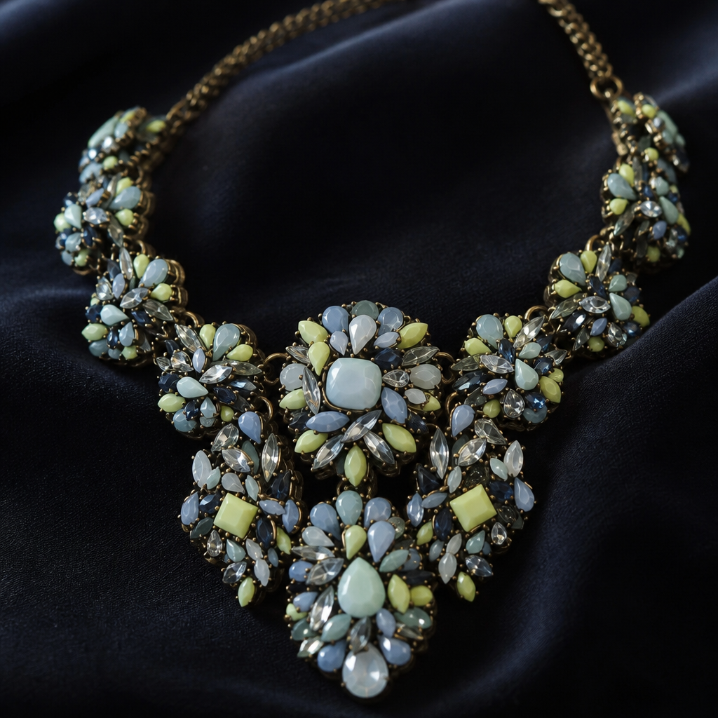 Citrus & Dusk Mosaic Necklace