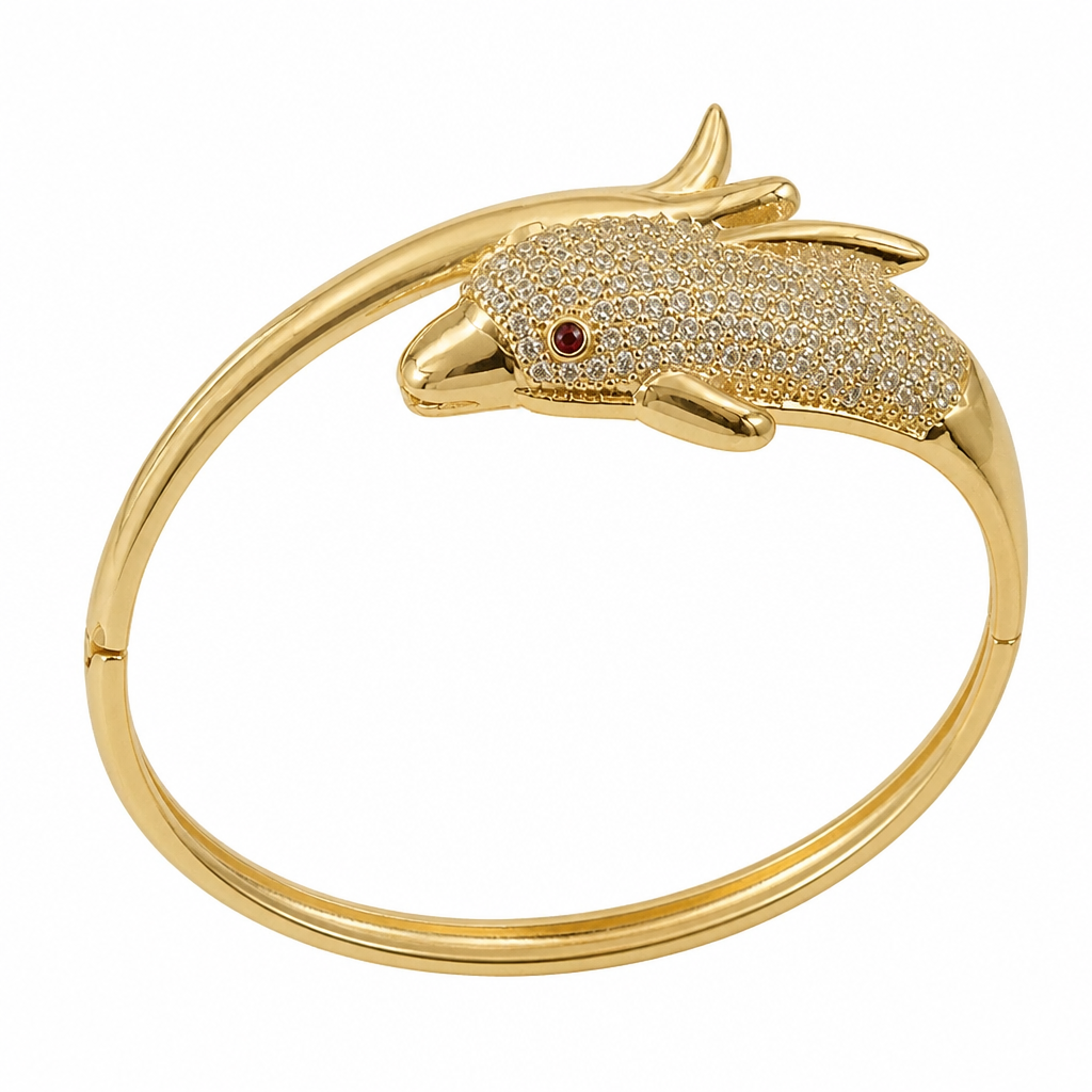 The Golden Dolphin Bangle