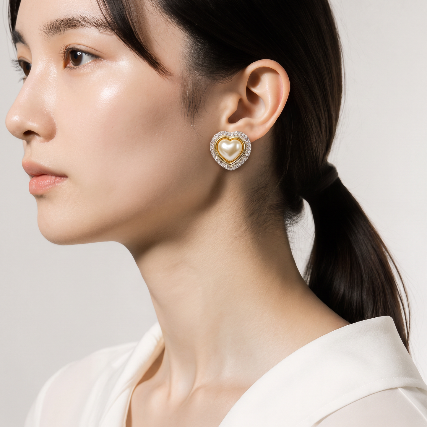 The Golden Heart Earrings