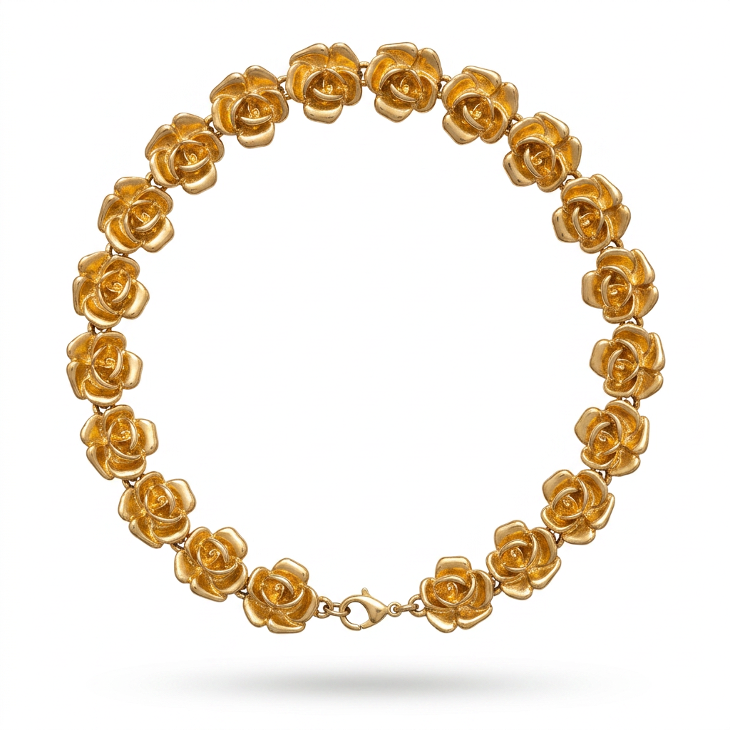The Carolina Herrera Golden Flower Necklace.