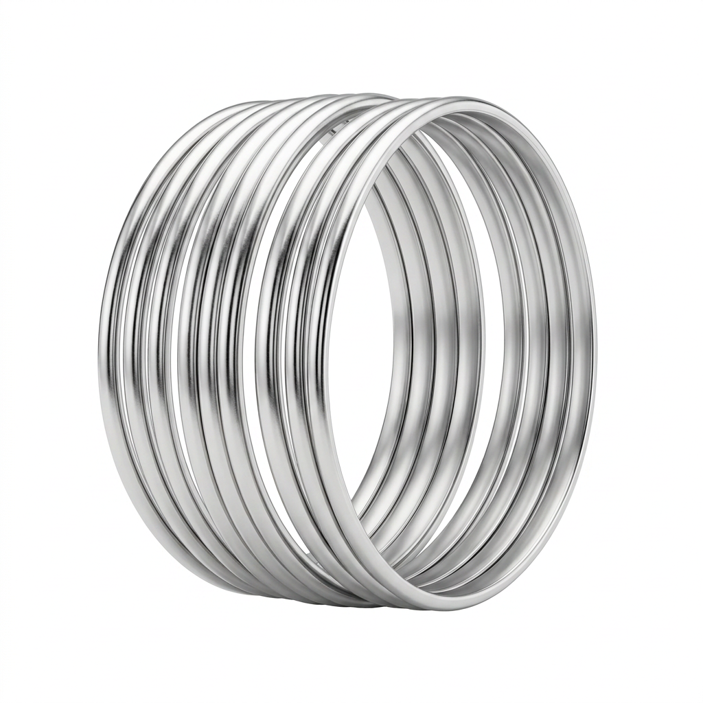 The Sculptural Silver Wire Cuff