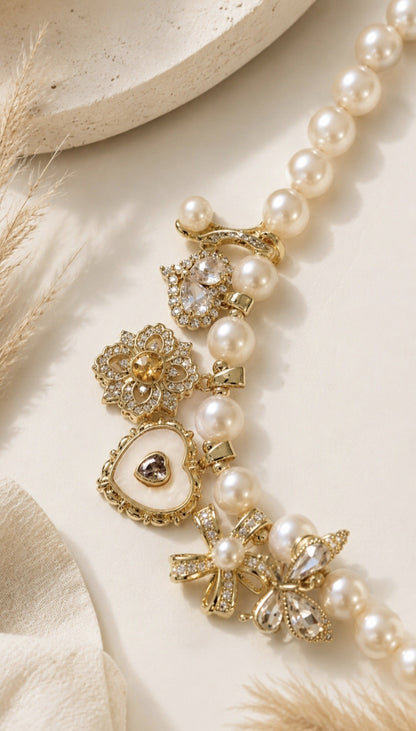 Enchanted Garden Pearl Choker