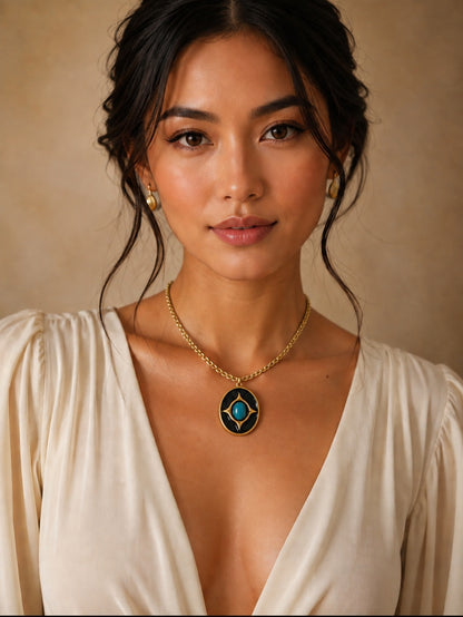 Celestia Eye Pendant Necklace