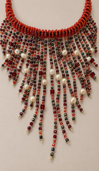Imperial Crimson & Pearl Waterfall