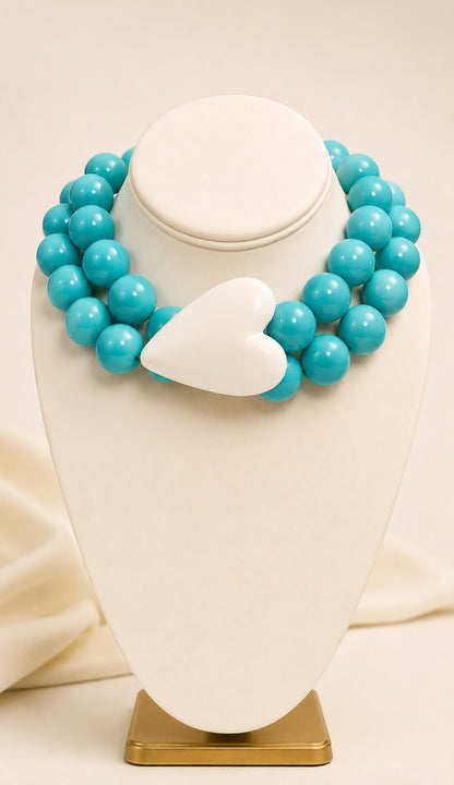 The Cerulean Sweetheart Choker