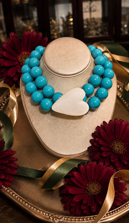 The Cerulean Sweetheart Choker