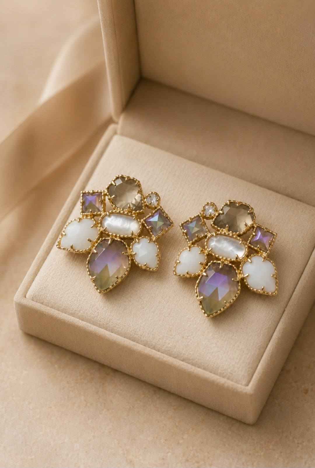 Twilight Mosaic Statement Earrings