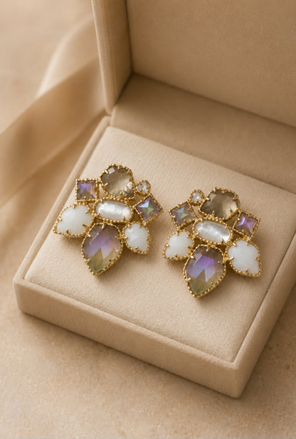Twilight Mosaic Statement Earrings