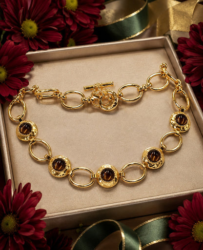 Vendôme Smoky Cabochon Choker