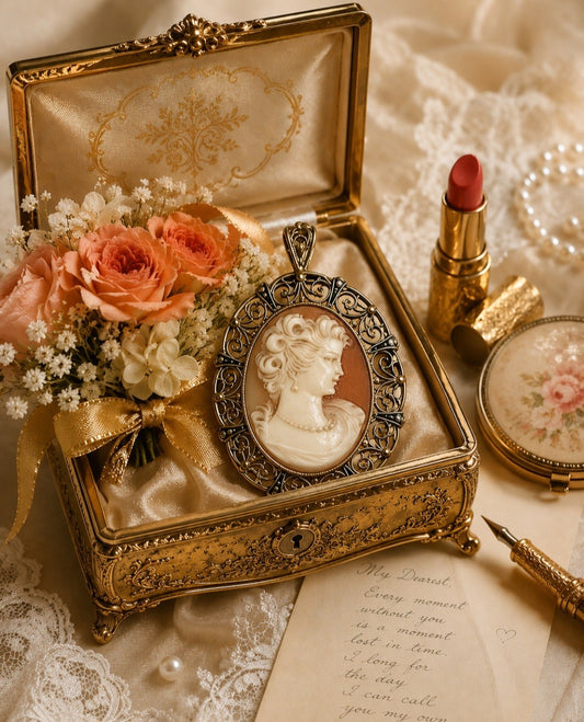 Classic Cameo Brooch - Pendant (Victorian Era)