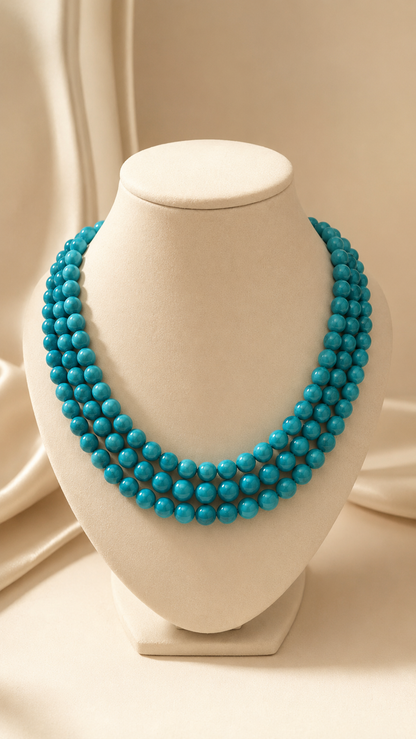 The Classic Turquoise Cascade Necklace