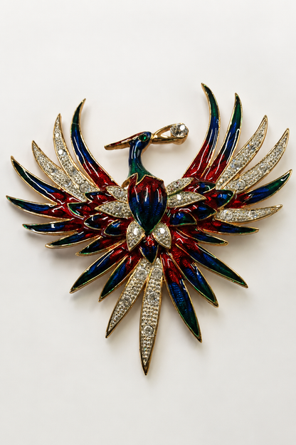 The Radiant Phoenix Brooch