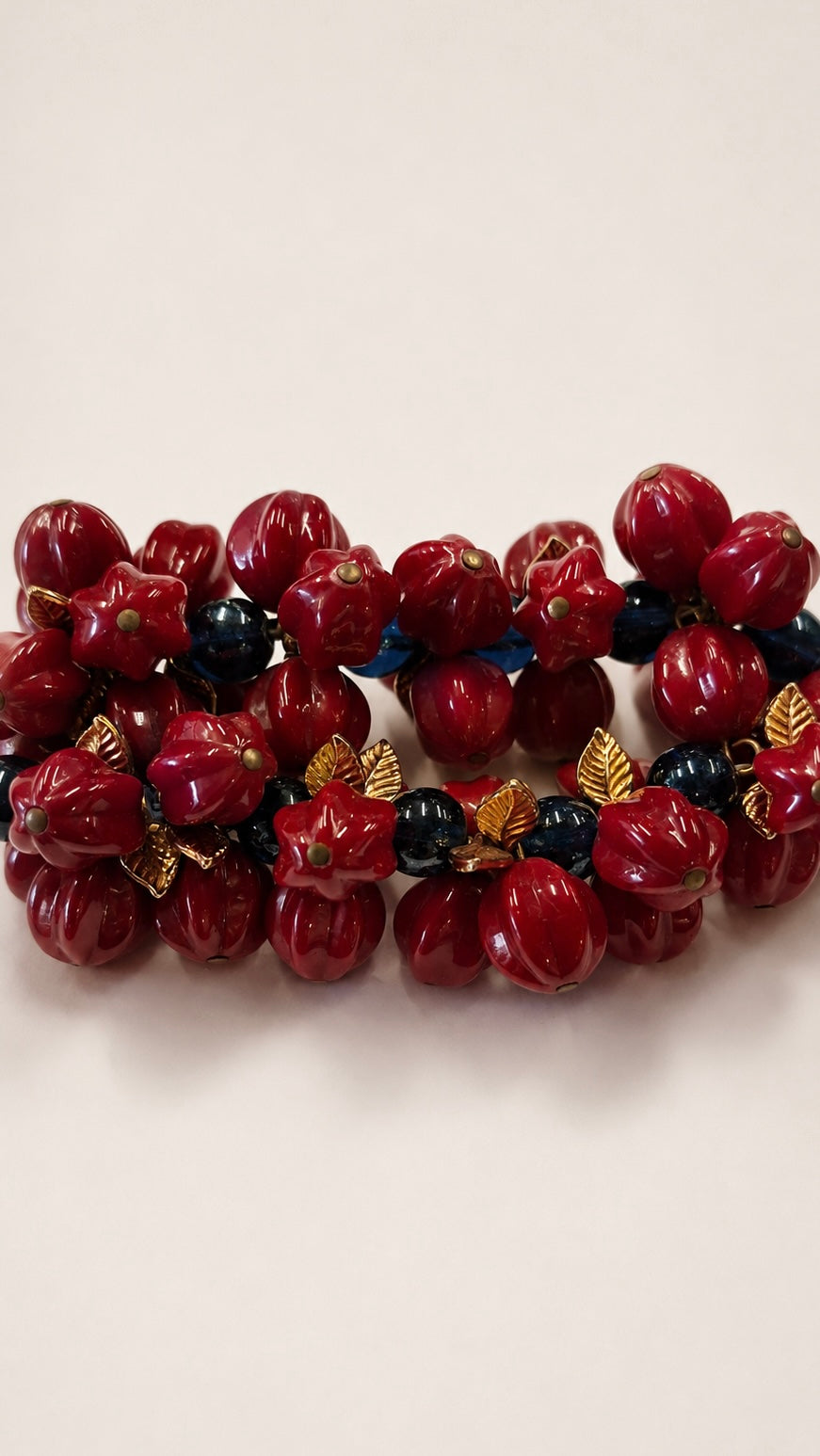 The Crimson Garden Beaded Bracelet