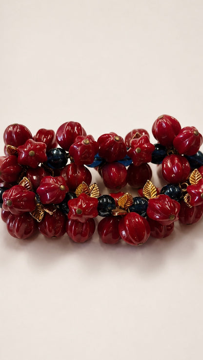 The Crimson Garden Beaded Bracelet
