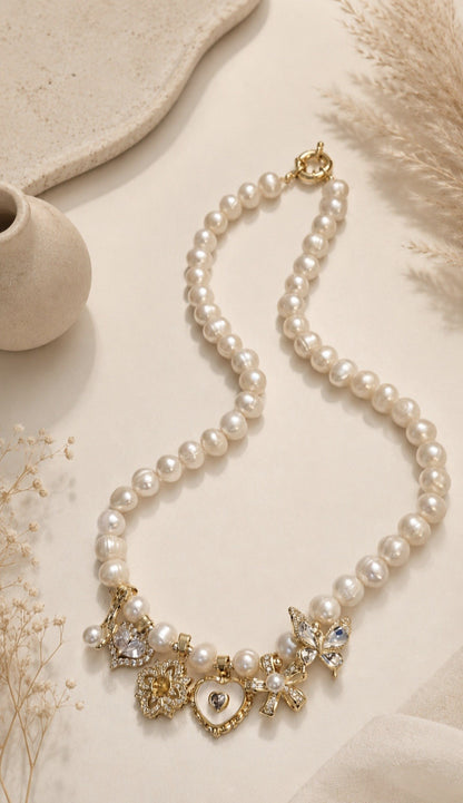 Enchanted Garden Pearl Choker