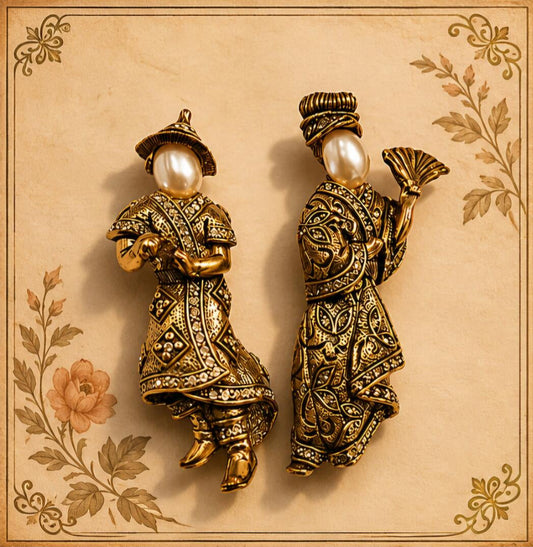Geisha Brooch Set