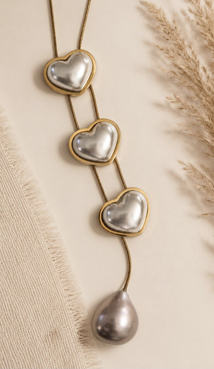 The Sovereign Heart Cascade Necklace