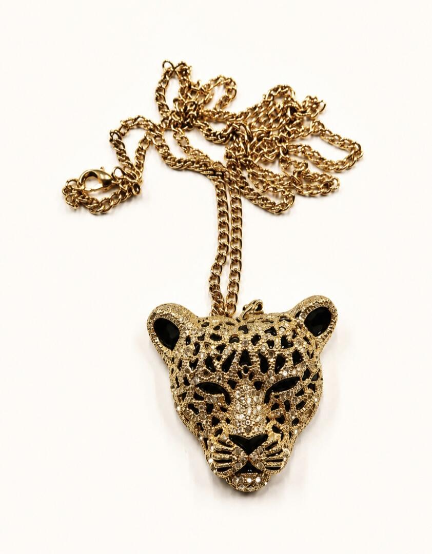 Imperial Panther Adjustable Long-to-Choker Necklace
