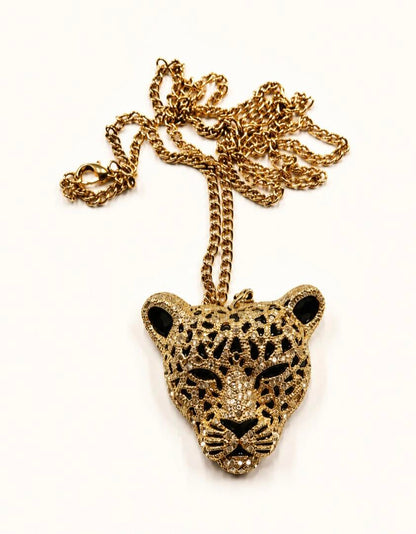 Imperial Panther Adjustable Long-to-Choker Necklace
