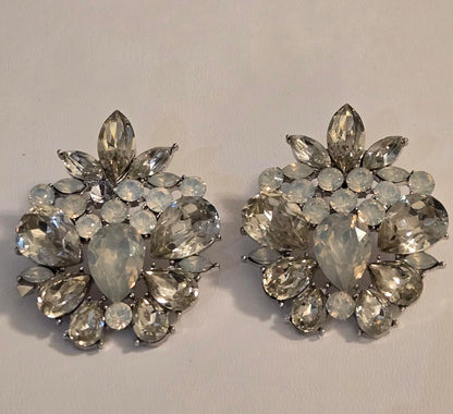 The Empress Crystal Cluster Statement Earrings