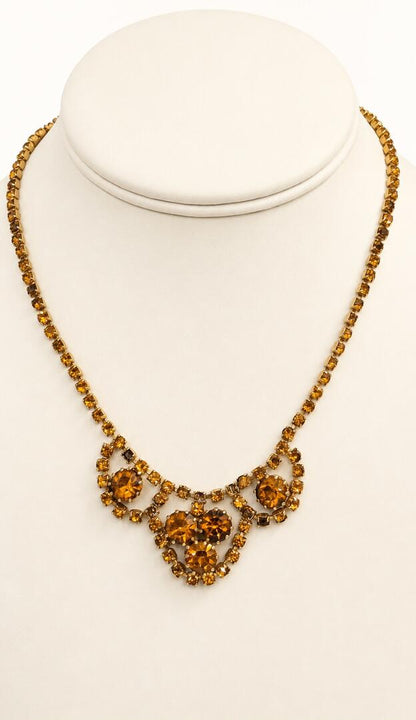 The Amber Autumnal Festoon Necklace