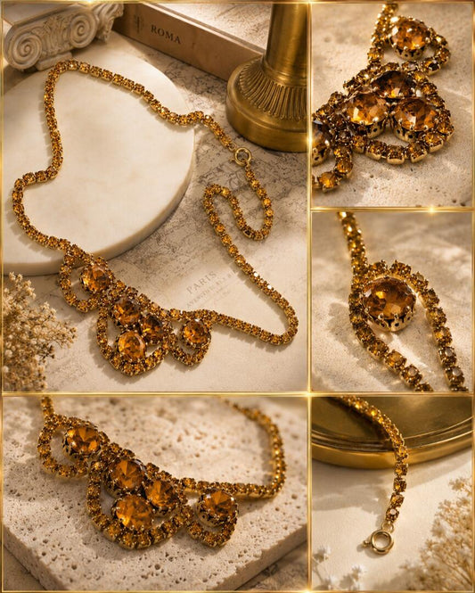 The Amber Autumnal Festoon Necklace