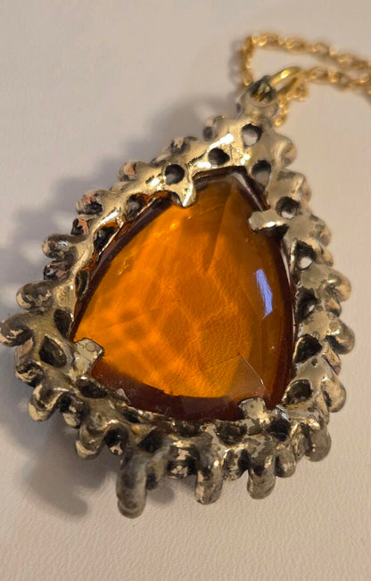The Sovereign Citrine Pear Pendant Necklace