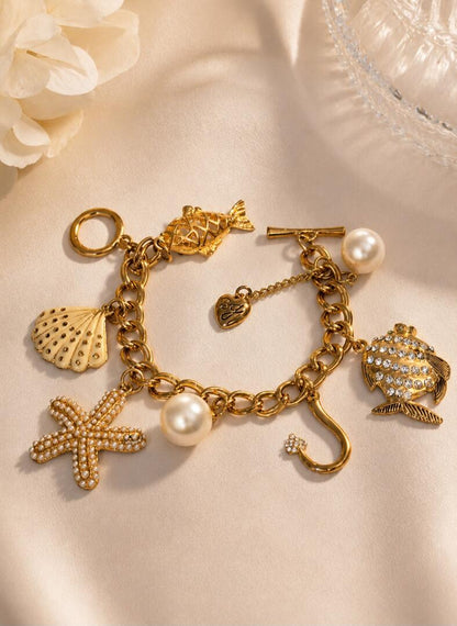 The Treasures of the Sea Statement Charm Bracelet