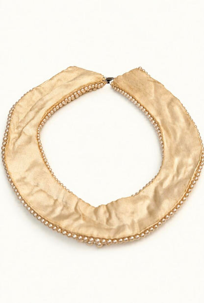 The Cleo Grand – Vintage Multi-Strand Pearl Bib Collar Necklace