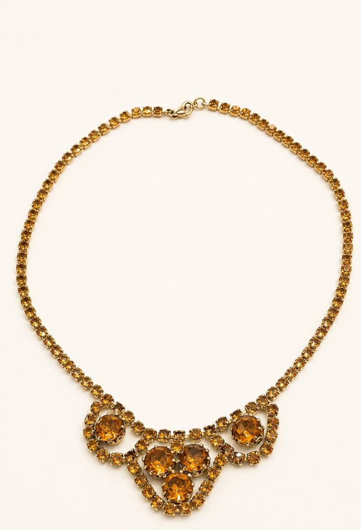 The Amber Autumnal Festoon Necklace