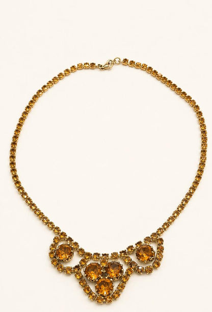 The Amber Autumnal Festoon Necklace