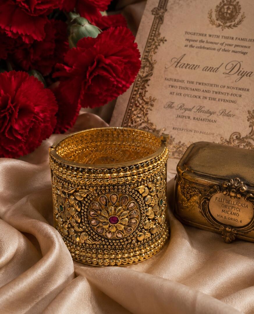 Byzantine Rosette Hinged Cuff