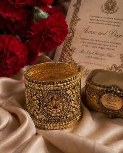 Byzantine Rosette Hinged Cuff