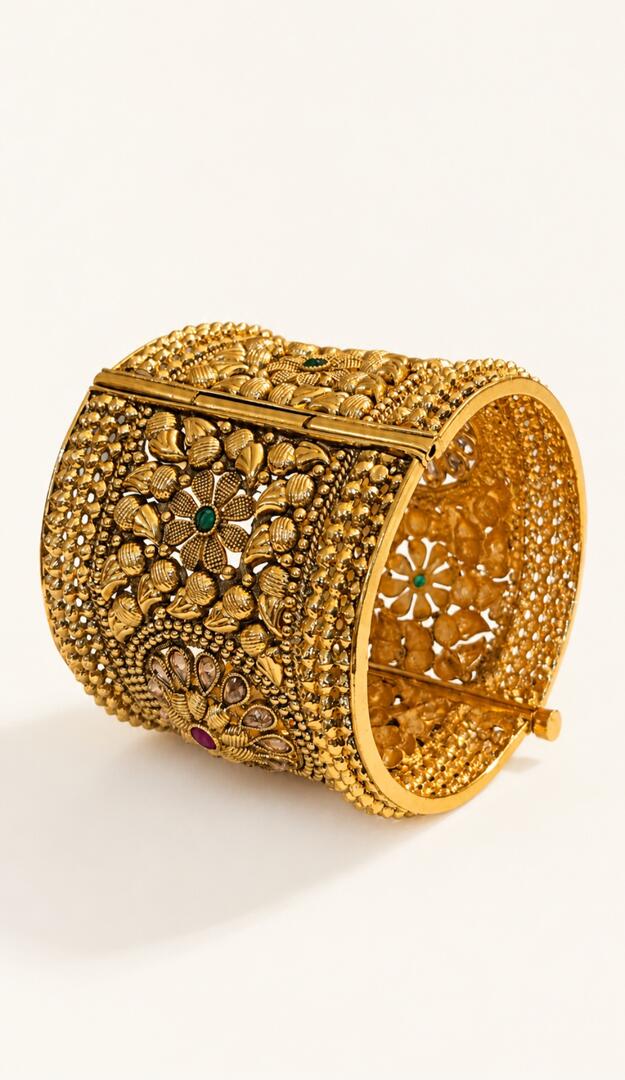 Byzantine Rosette Hinged Cuff