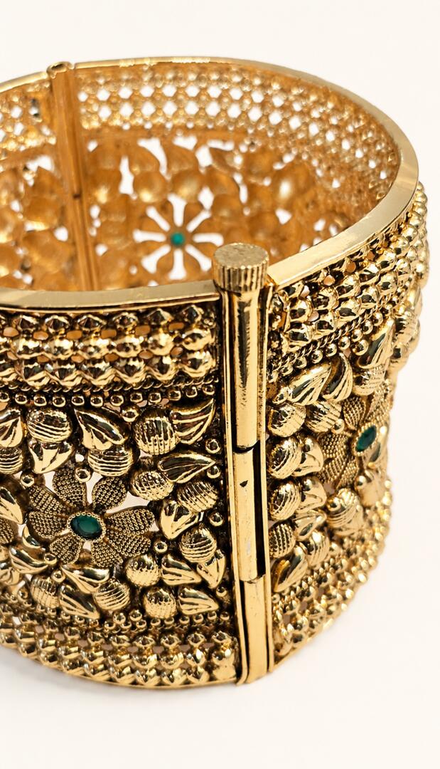 Byzantine Rosette Hinged Cuff