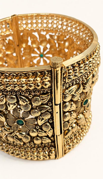 Byzantine Rosette Hinged Cuff