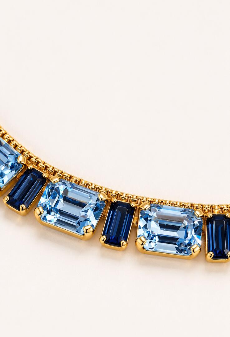 Vintage Moonlight Geometric Collar Necklace