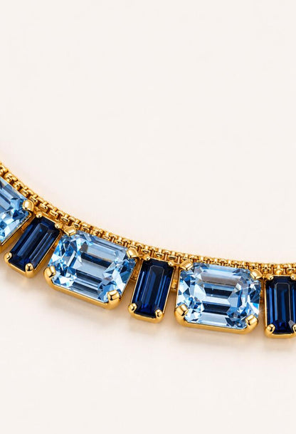 Vintage Moonlight Geometric Collar Necklace