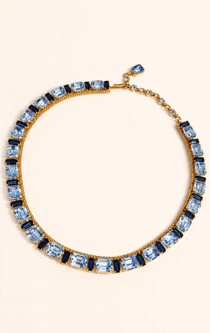 Vintage Moonlight Geometric Collar Necklace