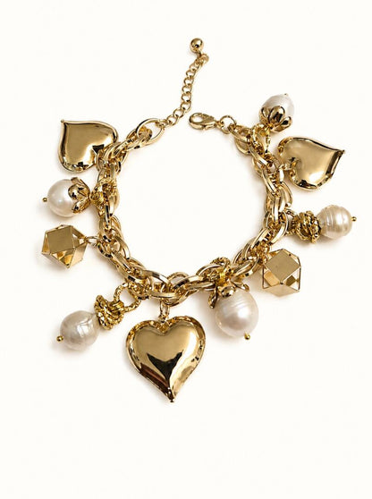 The Sovereign Heart & Baroque Charm Bracelet