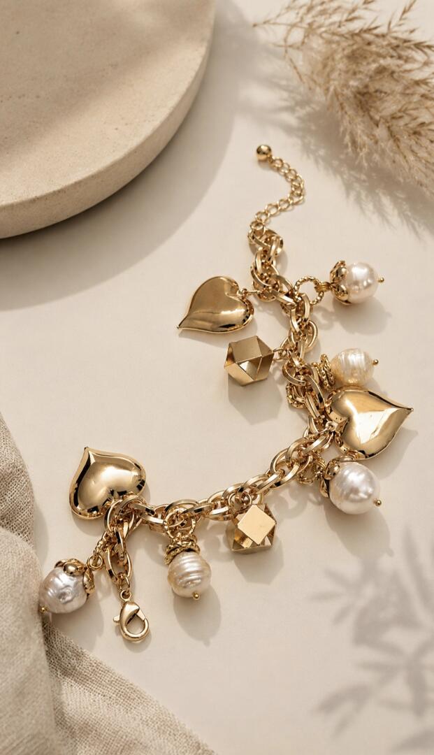 The Sovereign Heart & Baroque Charm Bracelet