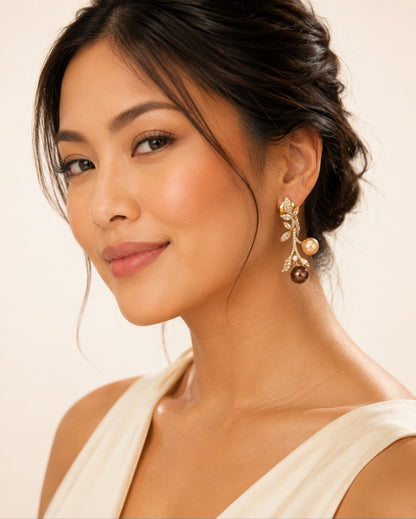 The Golden Vine Pearl Jewellery Set