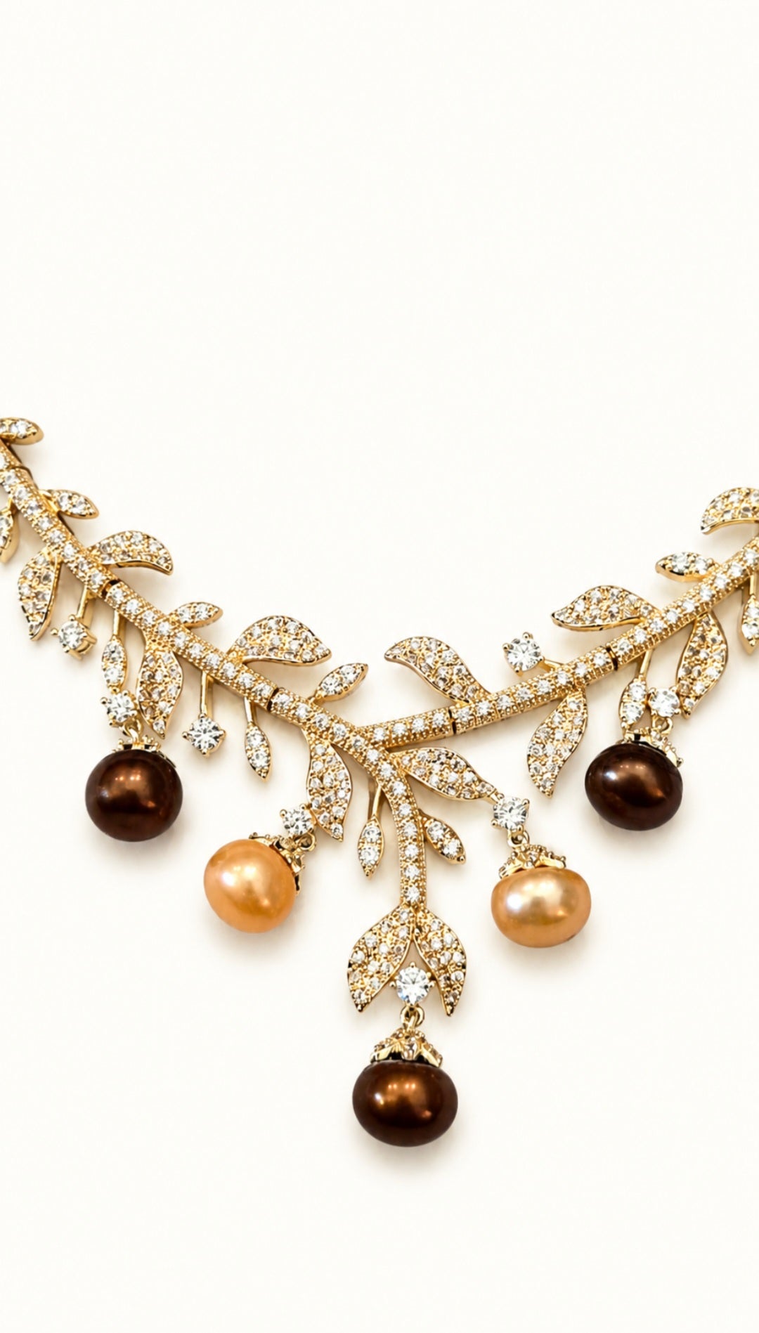 The Golden Vine Pearl Jewellery Set