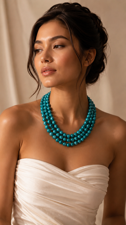 The Classic Turquoise Cascade Necklace