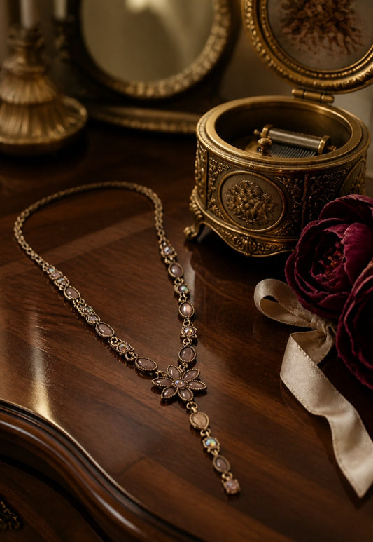 Victorian Blossom Drop Necklace