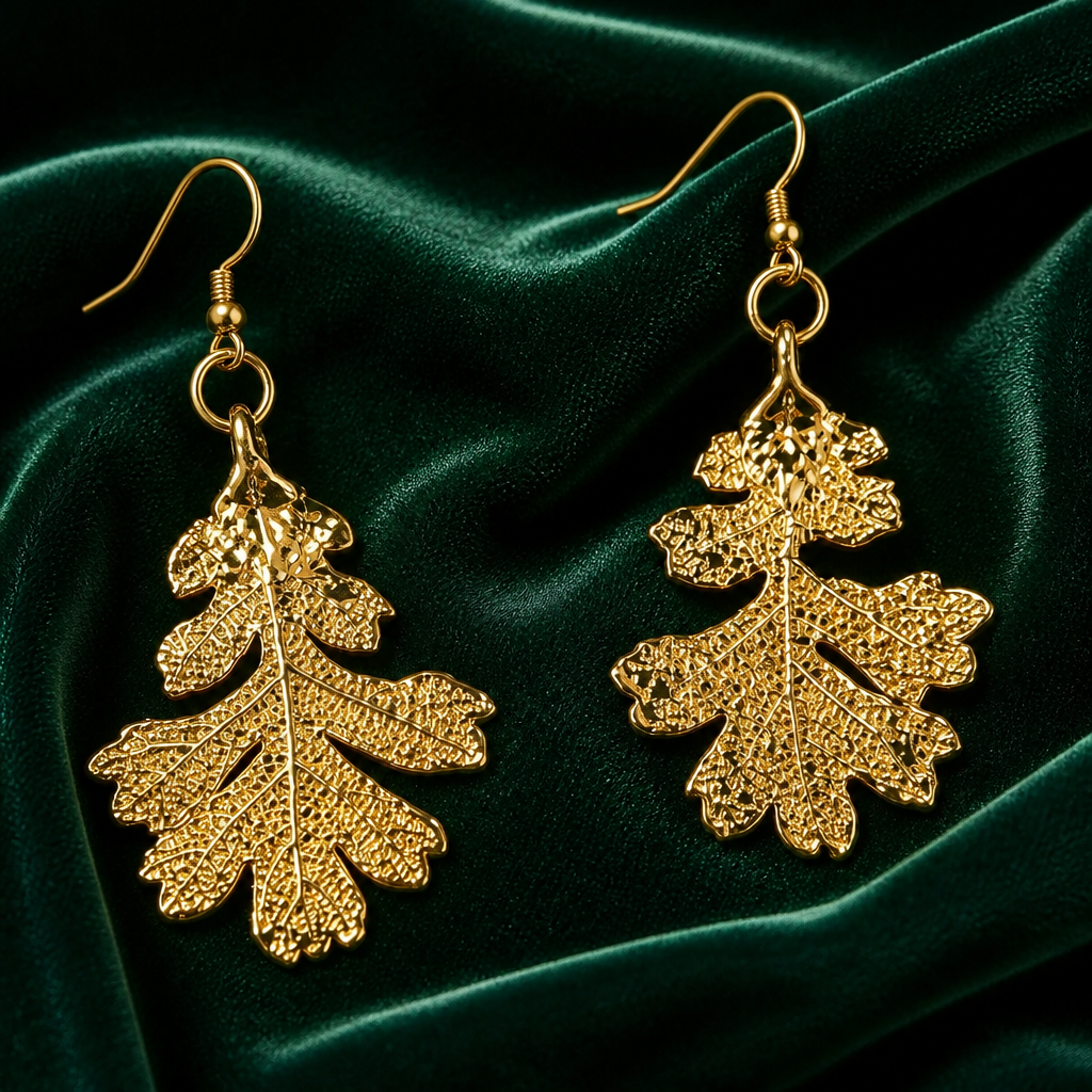 The Gilded Leaf Earrings