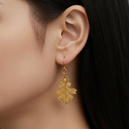 The Gilded Leaf Earrings