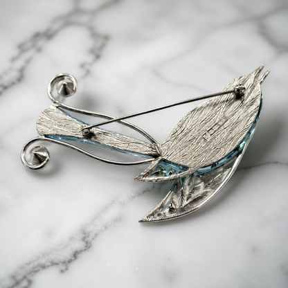 The Azure Songbird Brooch