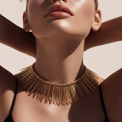 The Gilded Fan Collar