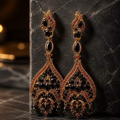 The Amber Noir Chandeliers